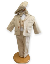 Taufanzug Gr. 74 6-9 Mon Anzug Baby Taufe Set Jacke Hemd Hose Fliege Weste Hut