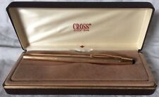 Vergoldeter Patronen-Füller von „CROSS“ im Originaletui + 6 Ersatztintenpatronen