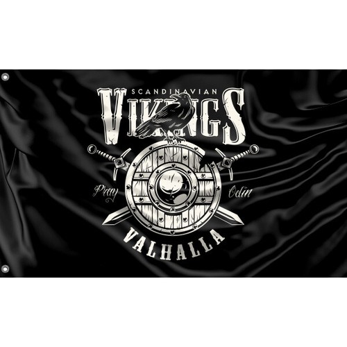 Walhalla wikinger flagge - wikinger,