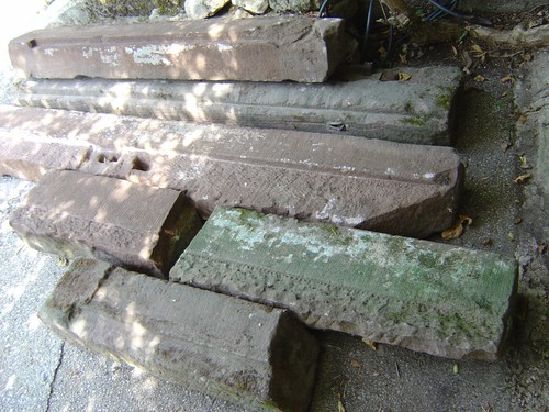 Alte sandsteine steinstufen - alte,