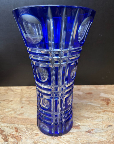 Vintage vase kristallglas - vintage,