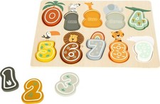Holzpuzzle Zahlenpuzzle