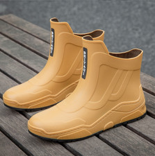 Herren Versatile Knöchel Regenstiefel Wasserdichte Rutschfeste GummiSchuhe