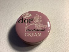 Vintage 'dor' Deo Creme Dose & Inhalt. Rosa