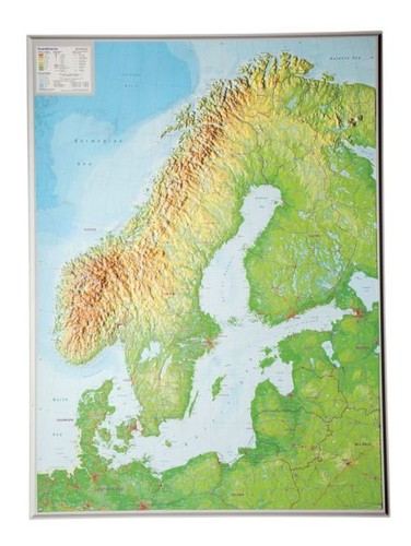 Relief skandinavien - relief,