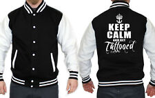 Keep calm and get tattooed Jacke Rockabilly Ink Tattoo Hardcore Punk Szene Anker