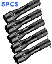 5 x Tactical 18650 Flashlight
