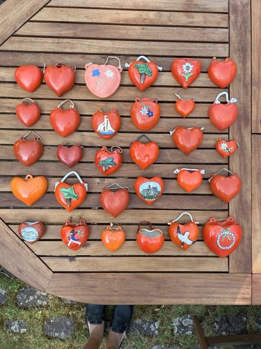 Set aus 30x wandvase rot - set,
