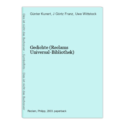 Gedichte reclams - gedichte, (reclams