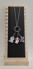Schlüsselanhänger Set 3x Hund Cartoon Anhänger Schlüssel Geschenk Hundefans