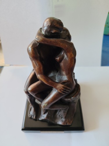 Bronze skulptur der kuss - bronze,