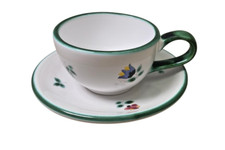 Gmundner Keramik Streublume Streublümchen  Espressotasse mit Untertasse