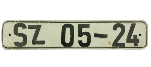 Altes ddr nummernschild - altes,