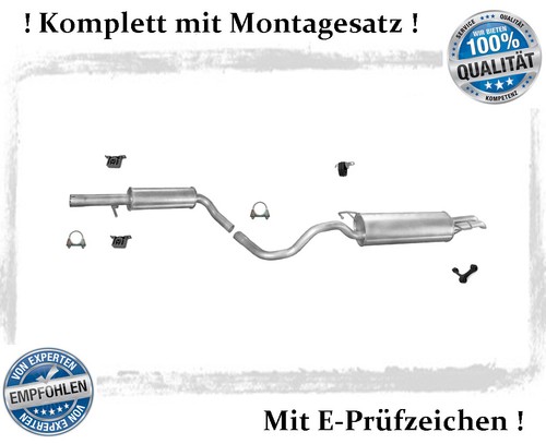 Auspuffanlage für golf - vw, 4