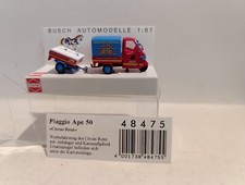 Busch 48475 , Piaggio Ape 50 "Circus Renz", in Ovp , Spur H0 