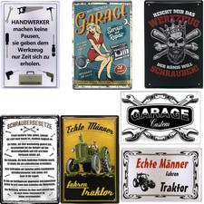 Handwerker Blechschild
