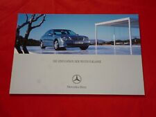 MERCEDES W211 E-Klasse Limousinen E 220 CDI - E 500 Prospekt Brochure von 1/2002
