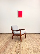 Mid Century Modern Ole Wanscher Lounge Sessel, Danish Design Teak Easy Chair