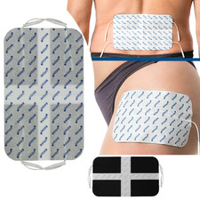 TENS-EMS Elektroden Pad 20x12 cm gegen Hexenschuss Ischias Schmerzen 2mm Stecker