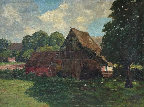 ölbild impressionist - Ölbild,