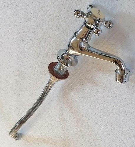 Wasserhahn antik repro chrom