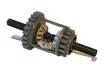 1x LEGO Technik Differential Getriebe 6 teilig #6573 alt dunkelgrau #1