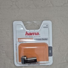 Hama Antennen-Stecker lötbar ISO-Stecker 50 Ohm KFZ Auto-Radio Antenne DIN 41585