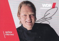 Björn FREITAG - dt. TV-Koch, WDR, Original-Autogramm!