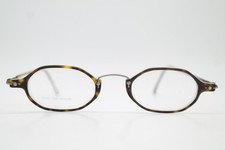 Vintage Brille 4U 1530 Braun Silber Oval Brillengestell eyeglasses