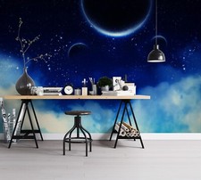 3D Blau Planet Q9344 Tapete