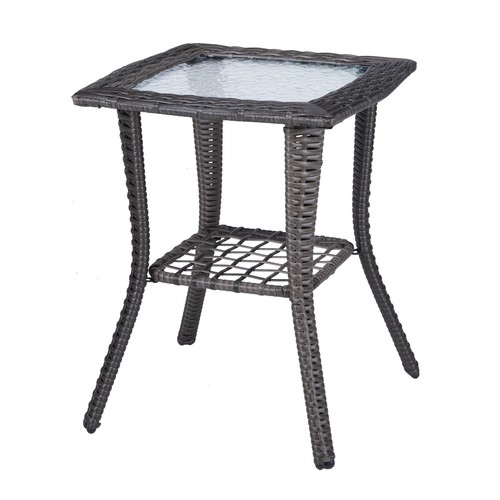 Polyrattan beistelltisch - polyrattan,