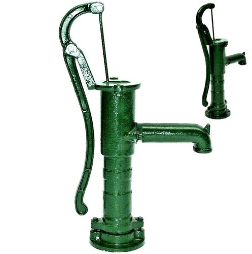 Schwengelpumpe gusseisen grün - schwengelpumpe,