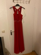 festliches abendkleid 36 damen rot, Abiye Hochzeitsfeier Hennafeier Abiballkleid