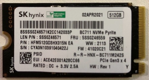 Skhynix 512gb 2242 - 512gb, pcie