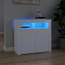 Sideboard mit LED-Leuchten Beistellschrank Kommode Anrichte Holzwerkstoff
