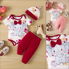🐘 Baby Strampler Set 3-tlg