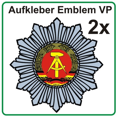 Volkspolizei aufkleber kfz - volkspolizei,