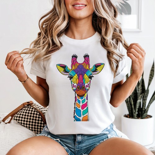Buntes giraffenmuster damen - buntes,