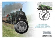 Numisbrief mit 10 Euro 2010 D - 175 Jahre Deutsche Eisenbahn Silber Ag