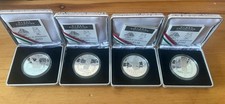 4x 1oz Mexiko Silbermünzen Präcolumbianische Olmec Serie 1996 PP kein Libertad