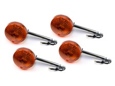 Blinker Satz E-geprüft 4 Stück für Suzuki GN 125 250 GS 400 550 GT 200 250 X5E