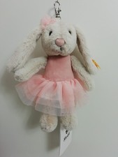 Steiff Hoppie Baletthase Anhänger 112614 Ballett Hase 16cm rosa Schlüsselanhänge