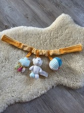 My first Nici Plüsch Kinderwagenkette / Wagenkette Teddy + Wolke + Ball