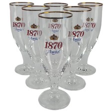 6er Set Amstel 1870 Bierglas