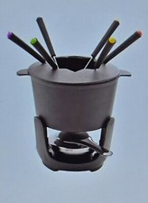 Fondue Set Villeroy & Boch "Vivo" Gusseisen, grau - unbenutzt