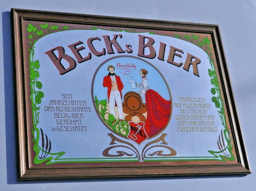 Bar spiegel beck s bier - , beck´s