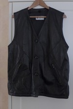 Ärmellose - Leder - Weste -