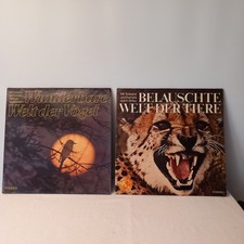 Belauschte Welt der Tiere + Wunderbare Welt der Tiere - 2 Sammelalben mit LP`s