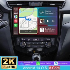 13.1" Android14 2K Autoradio Carplay BT GPS für Nissan X-Trail Qashqai 2014-2018