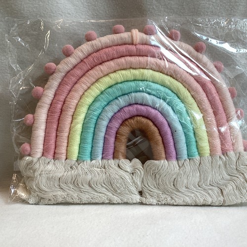 Makramee wand regenbogen - wand,